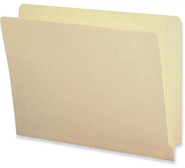 Alt view image 2 of 3 - End Tab Folders,2-Ply,Straight Tab,Letter,9"Front,100/BX,MLA