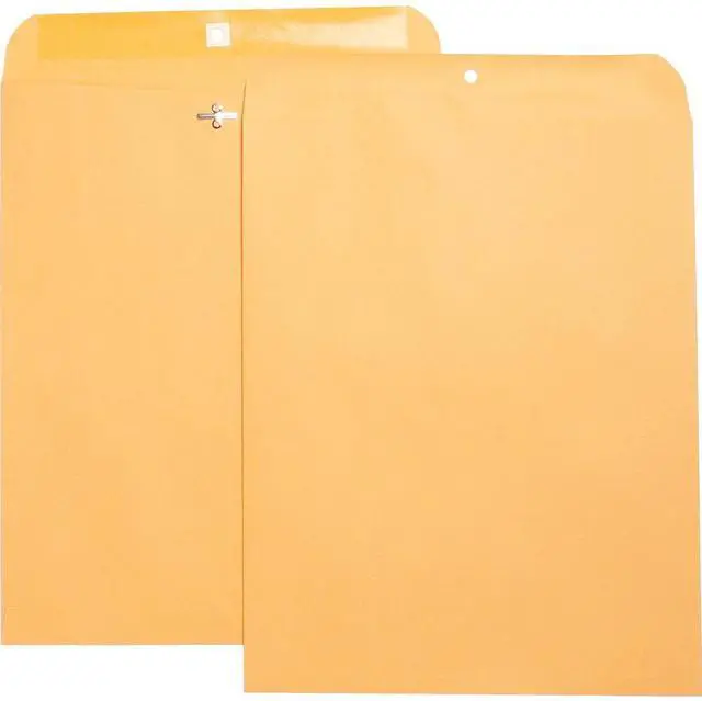 Alt view image 7 of 9 - Business Source Hvy-duty Clasp Envelopes 11-1/2"x14-1/2" 100/BX Brown Kraft