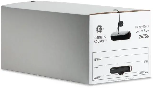 Alt view image 3 of 6 - Business Source Med. Duty Storage Box Ltr 700 lb. 12"x24"x10" 12/CT WE 26756