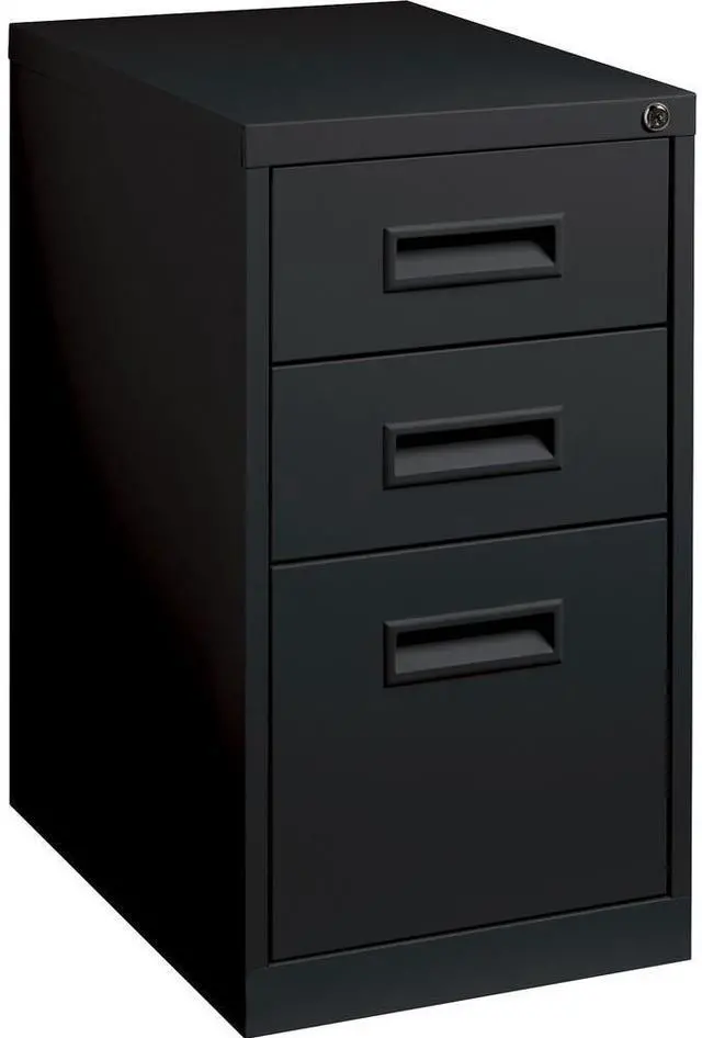 Alt view image 11 of 13 - Lorell Mobile Pedestal B/B/F 15"x19"x27-3/4" Black 67745