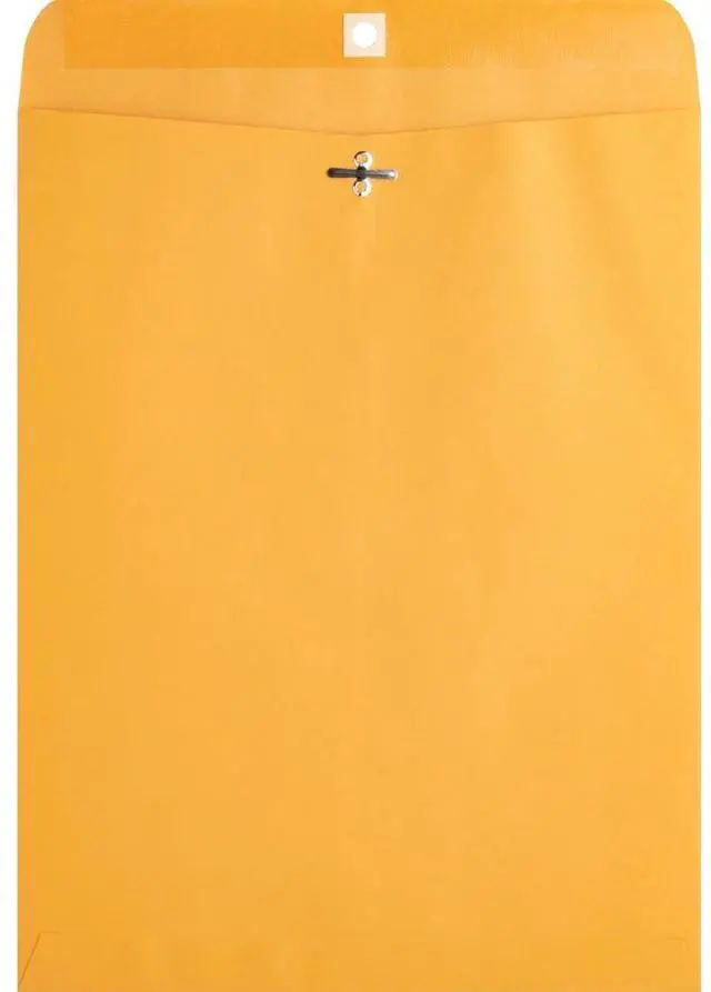 Alt view image 7 of 14 - Business Source 36665 Heavy-Duty Clasp Envelope, Clasp - #97 (10" x 13") - 28 lb - Kraft - 100/Box , 1 Box
