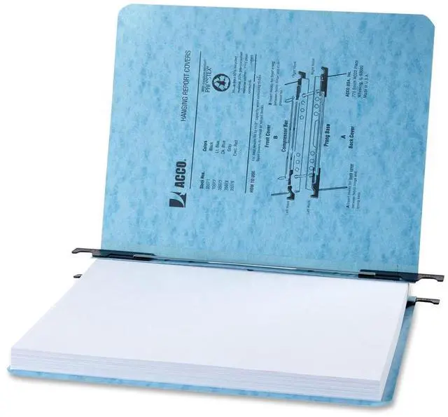 Alt view image 13 of 14 - Acco 35072 Recycled Laser Printout Binder  8.12" Width x 11" Length Sheet Size Light Blue - 5 / Pack