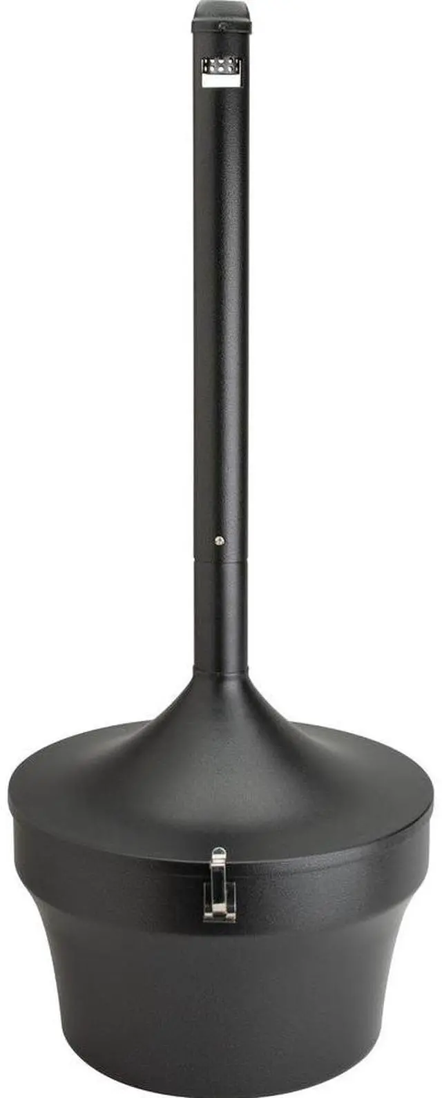 Alt view image 5 of 8 - Genuine Joe Smoking Receptacle Capped Tube 4.25 Gal. 16"x37" Black 58891