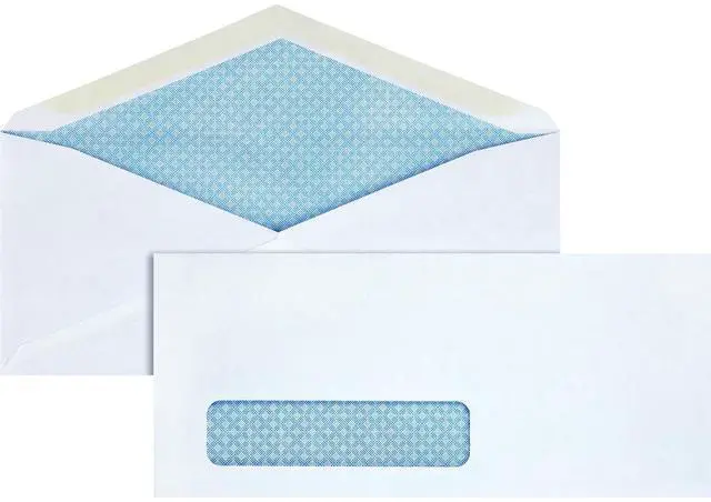 Alt view image 4 of 5 - Business Source 42205 Security Window Envelopes, 4-1/8" x 9-1/2", 500/Box, Wove