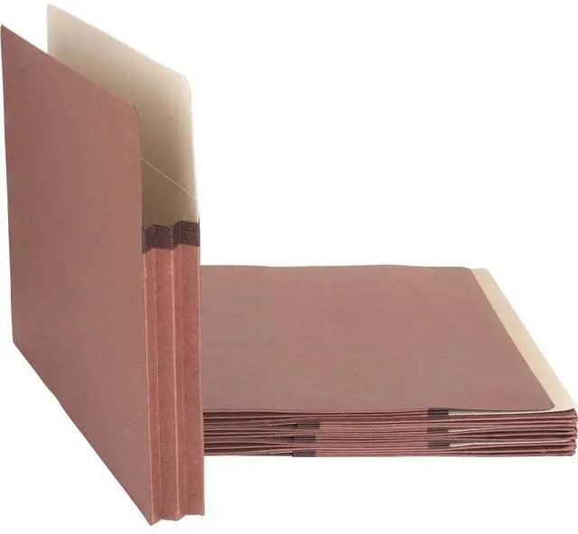Alt view image 5 of 7 - Business Source File Pocket 1-3/4" Exp. Letter 25/BX Redrope 65790
