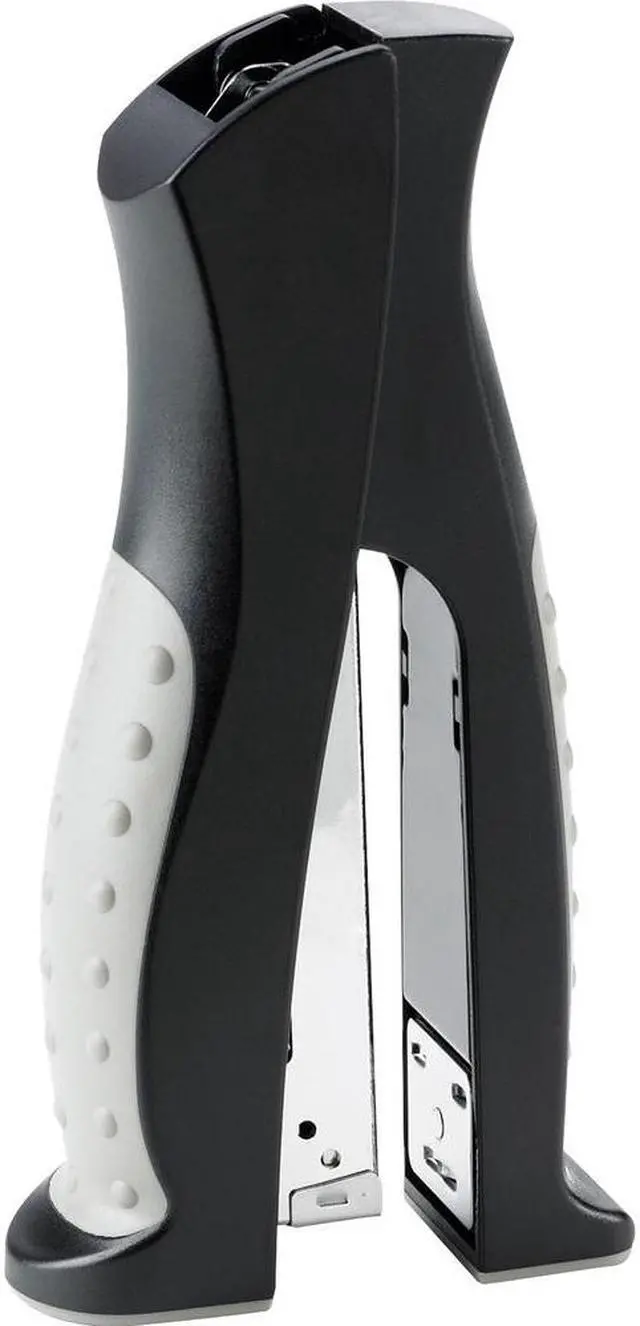 Alt view image 4 of 6 - Business Source Stand Up Stapler Full Strip 20 Sht/210 Cap. Black/Gray 65646