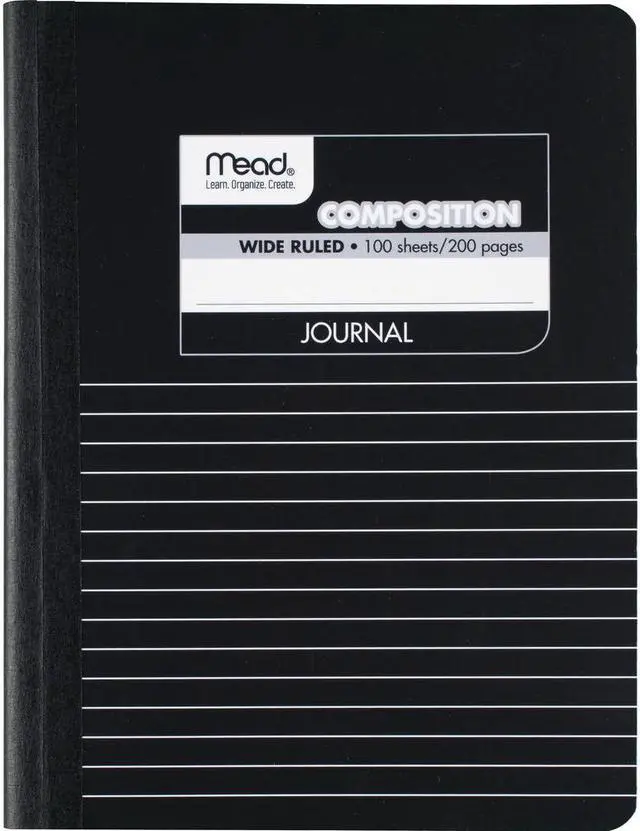 Alt view image 8 of 9 - Mead Composition Book Special Ruled 9-3/4"x7-1/2" Black Marble 09920