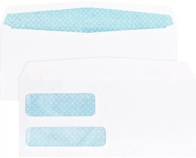 Alt view image 10 of 12 - Business Source Double Window Envelopes No. 9 3-7/8"x8-7/8" 500/BX White 36680