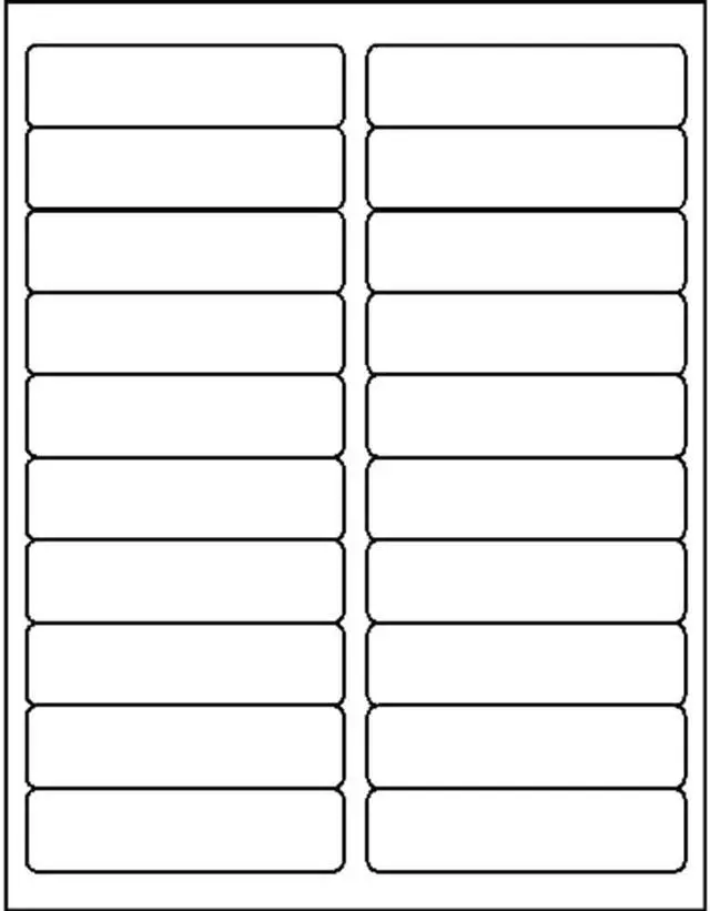 Alt view image 5 of 9 - Business Source Mailing Labels Laser 1"x4" 5000/PK White 26113