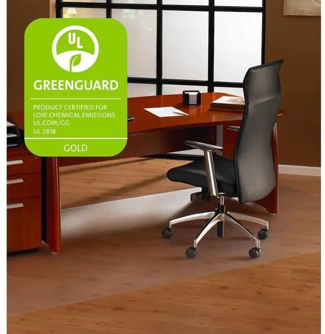 Alt view image 7 of 8 - Floortex 1215015019ER 60" X 60" Cleartex xxl Ultimat for Hard Floors & Low/Medium Pile Carpets - 1.9mm - Clear - Square