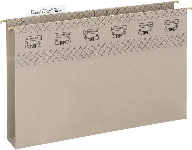 Alt view image 3 of 11 - Smead Manufacturing Company SMD64340 Hanging File Folder-W Easy Slide- LG- EXP2- SGY