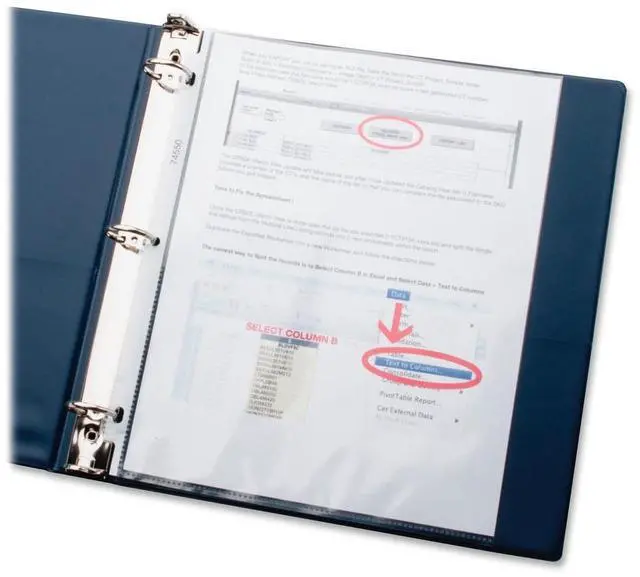 Alt view image 4 of 5 - Business Source Sheet Protectors Top Load 3.2 mil 11"x8-1/2" 100/BX Clear 74550
