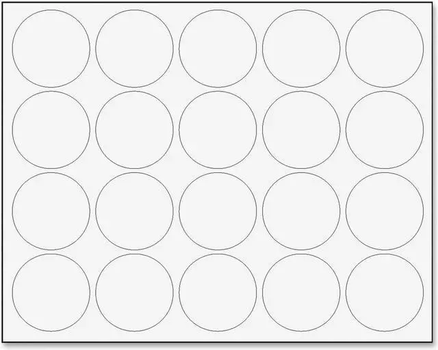Alt view image 6 of 6 - MasterVision Interchangeable Magnetic Characters, Circles, White, 3/4" Dia., 20/Pack