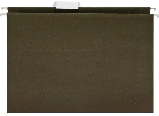 Alt view image 2 of 10 - Business Source Hanging Folder 1/5 Tab Cut Letter 25/BX Standard Green 17533