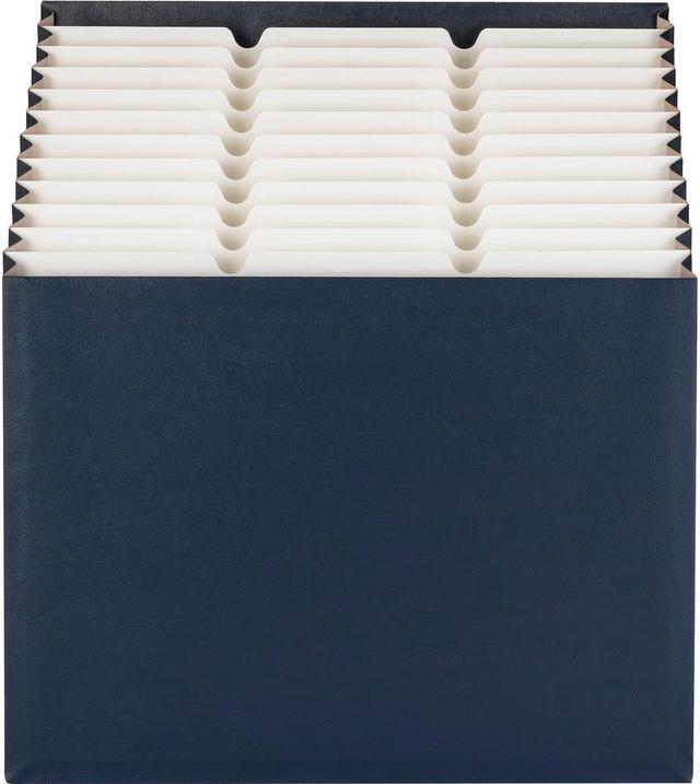 Alt view image 5 of 11 - 12-Pocket Stadium File, 12 1/4 X 13 5/8, Navy, Letter