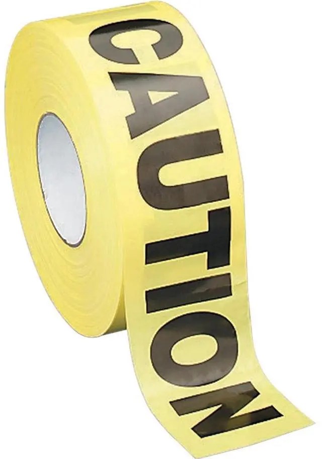 Alt view image 4 of 5 - Sparco Barricade Tape "Caution" Non-Adhesive 3"x1000' YW/Black 11795