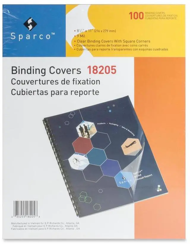Alt view image 6 of 7 - Sparco Presentatn Covers Sqre Cnr Pln 9mil 11"x8-1/2" 100/BX CL 18205