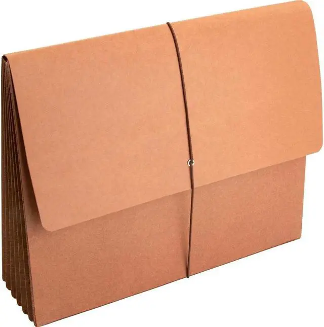Alt view image 3 of 5 - Sparco Accordion Wallets Letter 5-1/4" Exp 12-3/8"x10" Brown 26575