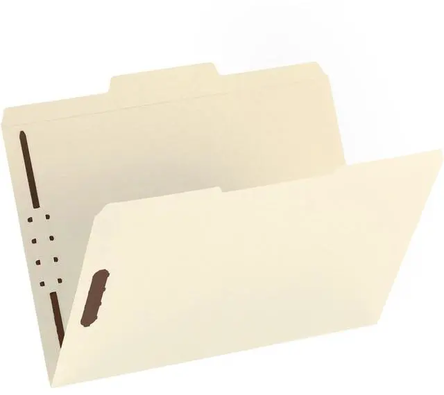 Alt view image 2 of 4 - Sparco Fastener Fldr w/2-Ply Tab 2 Fstnr 1/3 Tab Ltr 50/BX MA SP17213