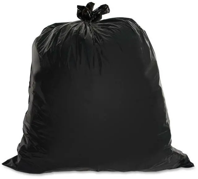 Alt view image 9 of 11 - Genuine Joe Heavy-Duty Trash Bags 1.5 Mil 55-60 Gallon 50/CT Black 01535