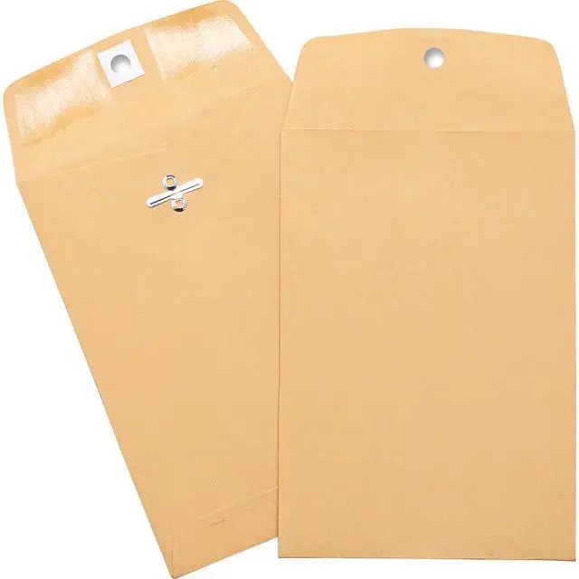 Alt view image 4 of 6 - Business Source Hvy-duty Clasp Envelopes 5"x7-1/2" 100/BX Brown Kraft 36672