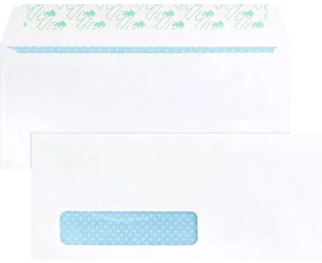 Alt view image 9 of 12 - Business Source Peel/Seal Envelopes Tint/Window 9-1/2"x4-1/8" 500/BX White 16473