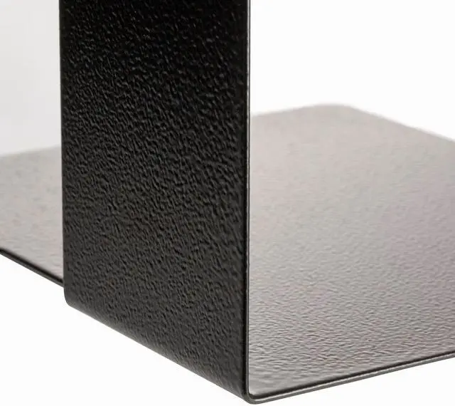 Alt view image 7 of 17 - Officemate Heavy Duty Bookends, Nonskid, 8" X 8" X 10", Steel, Black 93142