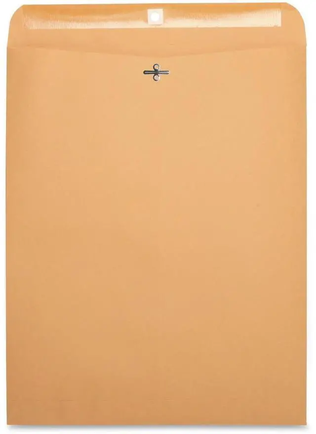 Alt view image 3 of 6 - Business Source Clasp Envelopes 28 lb. 12"x15-1/2" 100/BX Brown Kraft 36667