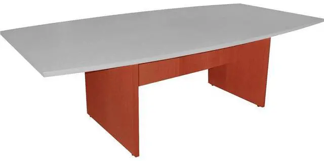Alt view image 5 of 7 - Lorell Conference Table Base w/Modesty Panel 28"H Cherry 69121