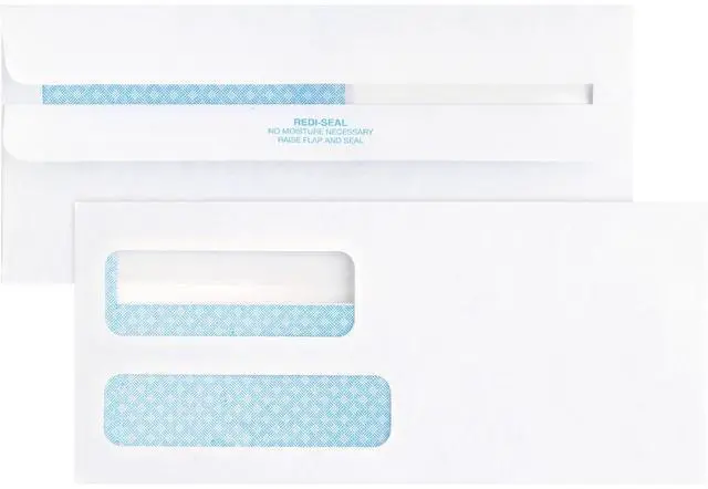 Alt view image 7 of 20 - Business Source Double Window Envelopes No. 9 3-7/8"x8-7/8" 500/BX White 36681