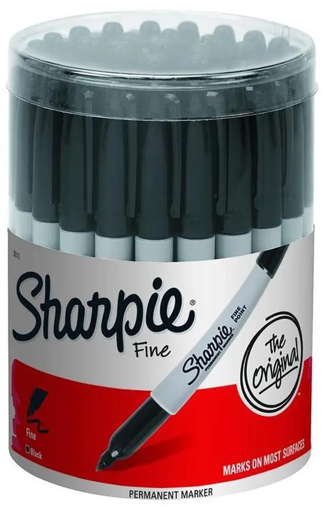 Alt view image 7 of 7 - Sharpie Marker Black Fine 36 Ct Canister 35010