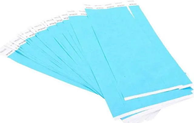 Alt view image 9 of 14 - Baumgartens BAU85030 SICURIX Wristpass Security Wristbands, 3/4" x 10", Blue, 100/Pack, 1 Pack