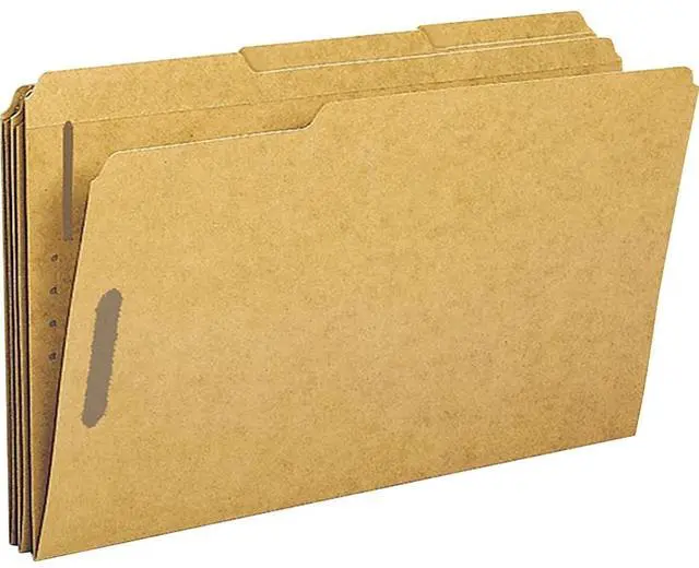 Alt view image 3 of 4 - Sparco Fastener Folders w/2-Ply Top Tab 1/3 Cut Lgl 50/BX KFT SP17232
