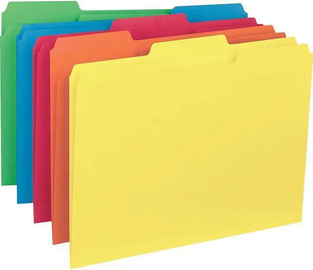 Alt view image 3 of 7 - Business Source File Folder Interior Ltr 1/3" Cut 100/BX AST 43561