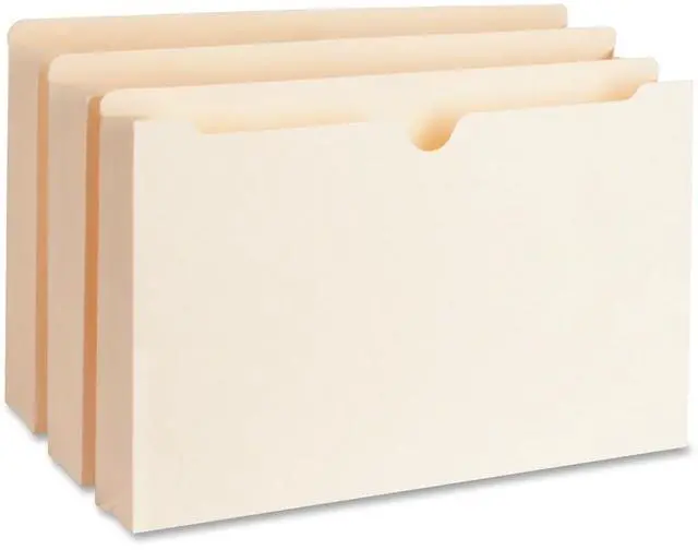 Alt view image 2 of 5 - Business Source File Pockets 2" Exp. 400 Cap. Legal 50/BX Manila 65803