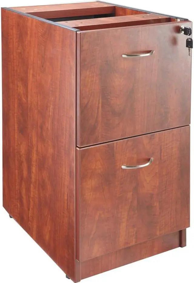 Alt view image 5 of 11 - Lorell Fixed Pedestal F/F 16"x22"x28-1/4" Cherry 69606