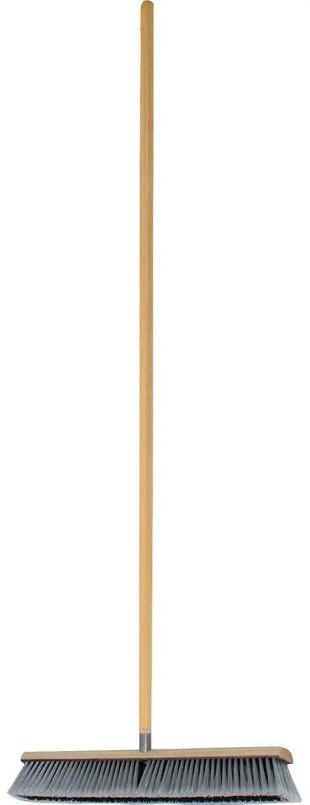 Alt view image 3 of 10 - Genuine Joe Floor Sweep w/ Handle 24"W Heavy-Duty 1-1/8"x60"handle 60467