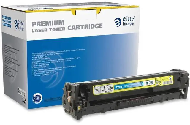 Alt view image 4 of 5 - Elite ufactured Toner Cartridge 1800 Page Yield Yellow 75913