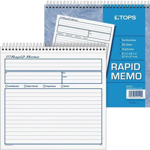 Alt view image 3 of 12 - Tops Rapid Memo Book