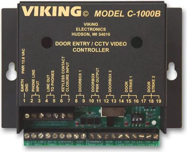 Alt view image 6 of 6 - VIKING C1000B UNIVERSAL DOOR ENTRY SYSTEM VIDEO SWITCH