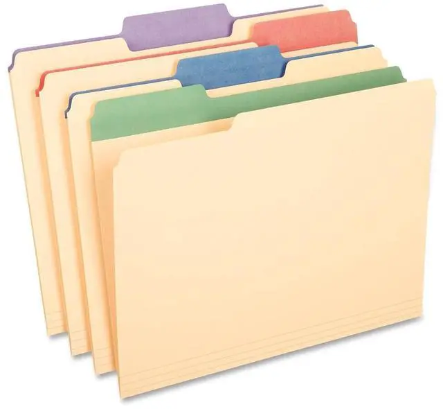 Alt view image 4 of 20 - Pendaflex Color Tab File Folders 1/3 Cut 3/4" Exp. Letter 50/BX 84101