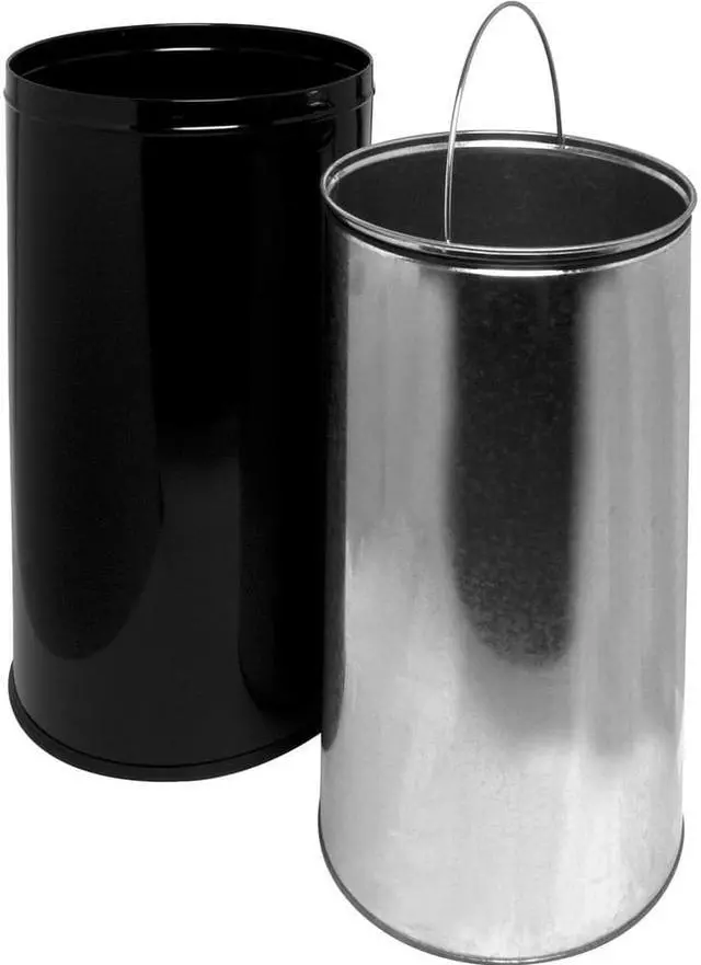 Alt view image 11 of 12 - Genuine Joe Classic Round Top Receptacle Black