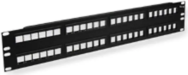 Alt view image 6 of 6 - PATCH PANEL- BLANK- HD- 48-PORT- 2 RMS