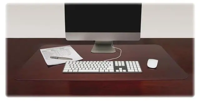 Alt view image 7 of 12 - Lorell Desk Pad Rectangular Non-glare 36"x20" Clear 39650