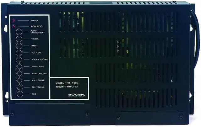 Alt view image 7 of 11 - Bogen - TPU60B - Tpu60b Bogen Paging Amplifier, Tel, Less Than 1 Pct