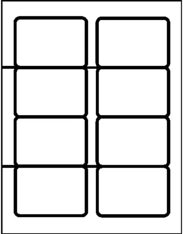 Alt view image 11 of 12 - Business Source Name Badge Labels 2-1/3"x3-3/8" 400/PK Plain White 26144