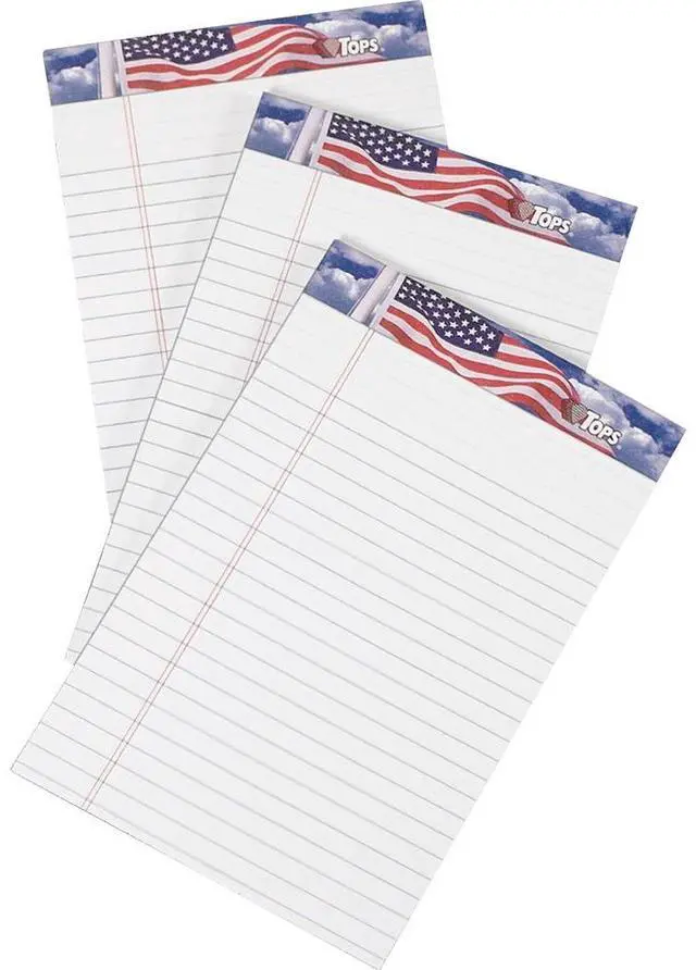 Alt view image 11 of 12 - Tops Writing Tablets Jr. Lgl Ruled 5"x8" 50 Sht/PD 3/PK WE 75103