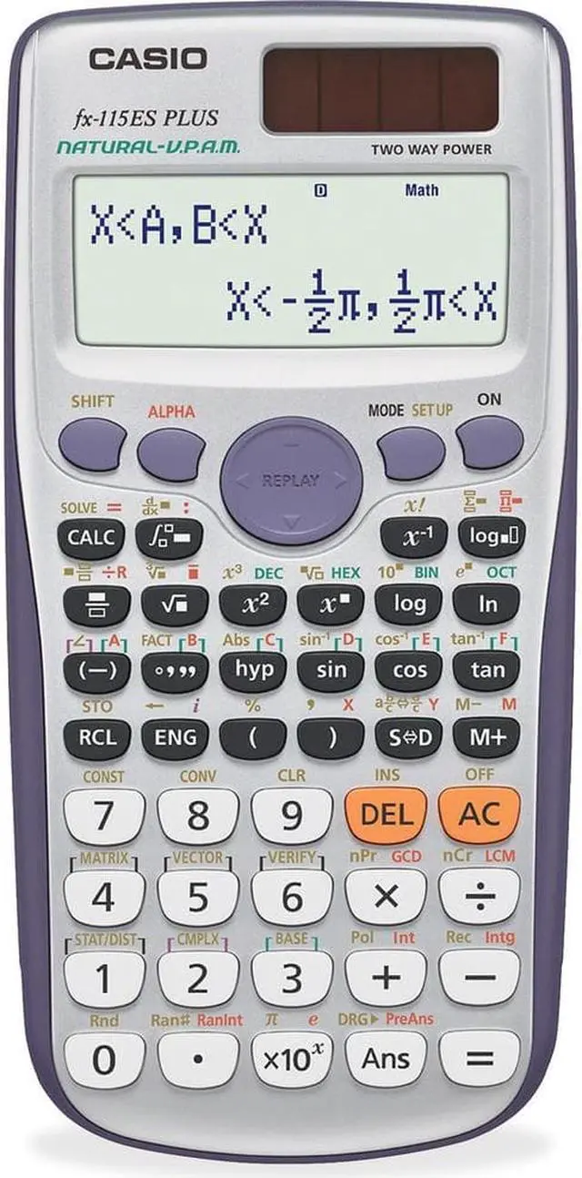 Alt view image 5 of 5 - Casio FX-115ESPLUS Advanced Scientific Calculator 10-Digit Natural Textbook