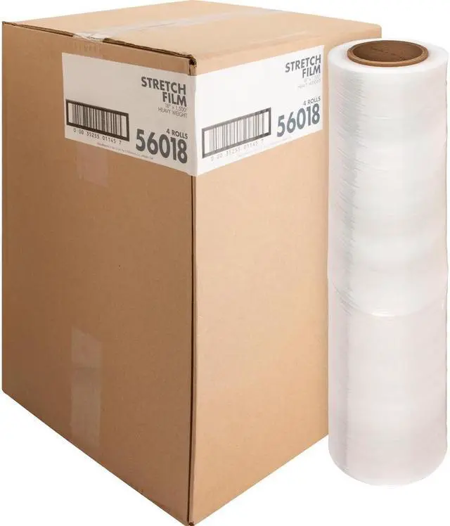 Alt view image 5 of 7 - Sparco Stretch Wrap Film Heavyweight 18"x1500' Roll 4/CT Clear 56018