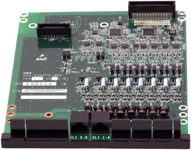 Alt view image 3 of 3 - NEC SL1100 1100021 BE110254 8-PORT ANALOG STATION CARD